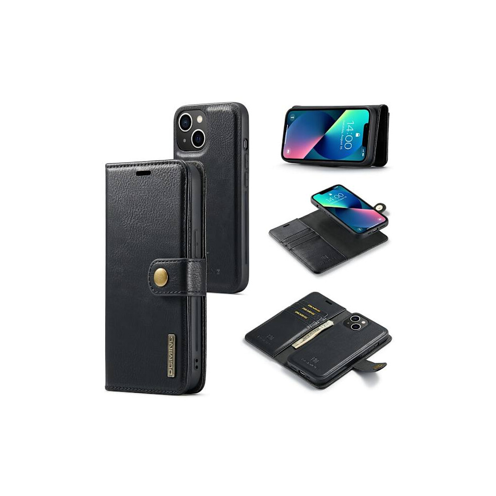 Dg Ming Compatible With Iphone 15 2-In-1 Magnet Wallet Case - Black 9004841964263