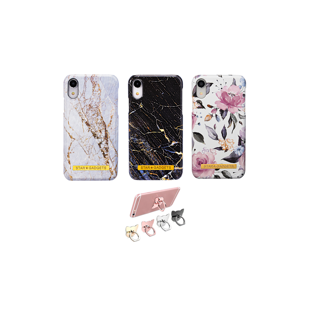 Compatible With Iphone Xr - Case / Protection / Flowers / Marble Pink 9004841964515