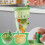 2PCS Cactus Kitchen Sink Drain Strainer, Self-Cleaning Press Automatic Dumping Basket, Lifting Filter Net, compatible with standard sinks 2