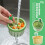 2PCS Cactus Kitchen Sink Drain Strainer, Self-Cleaning Press Automatic Dumping Basket, Lifting Filter Net, compatible with standard sinks 7