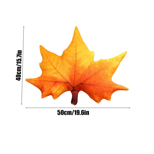 Μαξιλάρι Staron Simulation Leaf, με εκτύπωση διπλής όψης, κίτρινο - Συμβατό με διακόσμηση 2