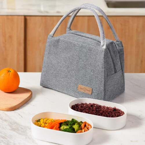 Νέα φορητή τσάντα φαγητού Bento Insulation Bag, Ροζ 2