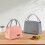 Νέα φορητή τσάντα φαγητού Bento Insulation Bag, Ροζ 5