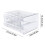 YOBOLK40Pc Διαφανή Κουτιά Αποθήκευσης με Διπλά Συρτάρια, Συμβατά με Οργανωτές YOBOLK, 3