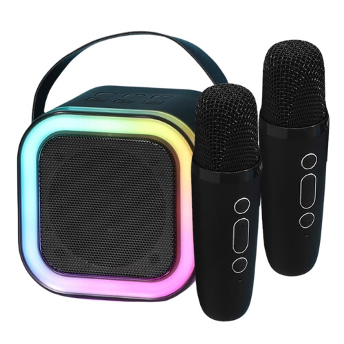 jixopn Συμβατό με Bluetooth 5.3 Φορητή μηχανή καραόκε με ασύρματο μικρόφωνο Μίνι ηχεία