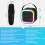 jixopn Συμβατό με Bluetooth 5.3 Φορητή μηχανή καραόκε με ασύρματο μικρόφωνο Μίνι ηχεία 4