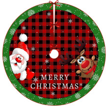 Liquidation ! Jupe de sapin de Noël, Père Noël américain, décorations de Noël compatibles avec les supports de sapin traditionnels, tapis de
