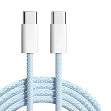 Cabo USB-C 5A60W com Carregamento Rápido - Cabo de carregamento Tipo-C durável com revestimento em nylon trançado e transferência de dados em