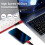 Για καλώδιο Thunderbolt340Gbps2,3ft, πλεγμένο από νάιλον καλώδιο USB C σε USB C με PD100W, φόρτιση 2