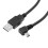 Καλώδιο δεδομένων USB 2.0 αρσενικό 5x1.8m, 5 ακίδων, αριστερή γωνία, μαύρο χρώμα, μίνι USB B 4
