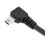 Datový kabel 3x1,8 m Mini USB B Type-B 5pin samec, 90 stupňů, levý, na USB 2.0 samec, černý 5