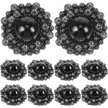 10 peças de botões decorativos para roupas, 20 mm, botões redondos para enfeitar fantasias.