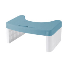 Slhenay hurktoiletkruk, 15 cm hoog voor een gezonde hurkhouding, draagbare badkameropstap, compatibel met standaard toiletten