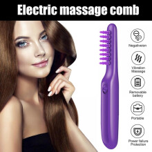 Cepillo eléctrico desenredante Patgoal con tapa, peine masajeador del cuero cabelludo para cabello húmedo y seco, compatible con cabello rizado.