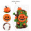 Fankiway Halloween Κολοκύθα Κεφαλή Δέντρου Πνεύμα Διακόσμηση Επιτραπέζιας Ρητίνης 5