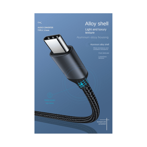 Typec til hovedtelefonadapter til Android-telefonlytning TypeC til 3,5 mm lydadapterinterfacekabel 1