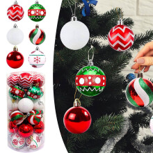 Sonderangebot! 30 Weihnachtskugeln, 6 cm, galvanisierter Kunststoff, zum Aufhängen am Baum, passend für Weihnachtsdekorationen.