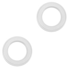 Feeding Ring Pizza Stuffing Plastic Cheese Pie Crust Protector Rings Mold Sauce 2 Pcs White