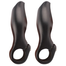 Mizh 2Pcs Nonslip Handlebar Grips Bike Handle End Protective Handle Extender Anti-slip Bike Bar End