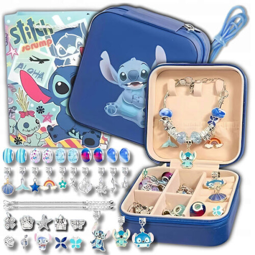 Σετ χάντρες για κατασκευή βραχιολιών Charms Bead Lilo Stich