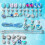 Σετ χάντρες για κατασκευή βραχιολιών Charms Bead Lilo Stich 4