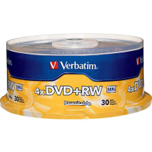 DVD+RW 4,7 GB 4x mit Markenoberfläche – 30er-Pack Spindel