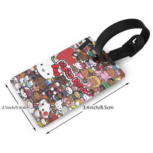 Ετικέτες αποσκευών Hello Kitty, ετικέτες αναγνώρισης ονόματος βαλίτσας για σακίδια 1