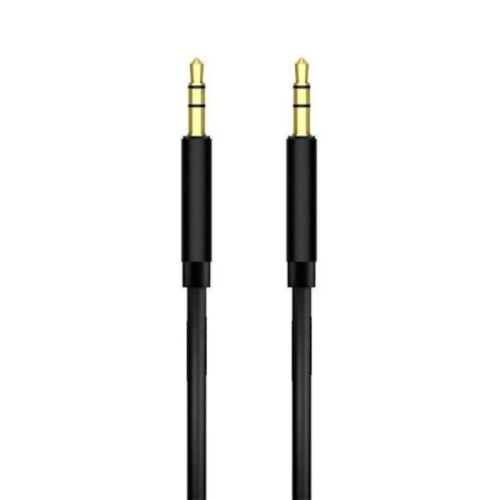 Câble AUX 3,5 mm (AUX vers AUX) Noir de haute qualité 2M