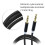 Câble AUX 3,5 mm (AUX vers AUX) Noir de haute qualité 2M 2
