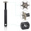 Golf Hex Clearing Tool Golf Groove Sharpener Med 6 Skær For Optimal Backspin Sort 6