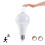 2X 85-265V E27 PIR Motion Sensor Lamp 12W Bulb with Motion Sensor Infrared Motion Detector Security Light Warm Light 8