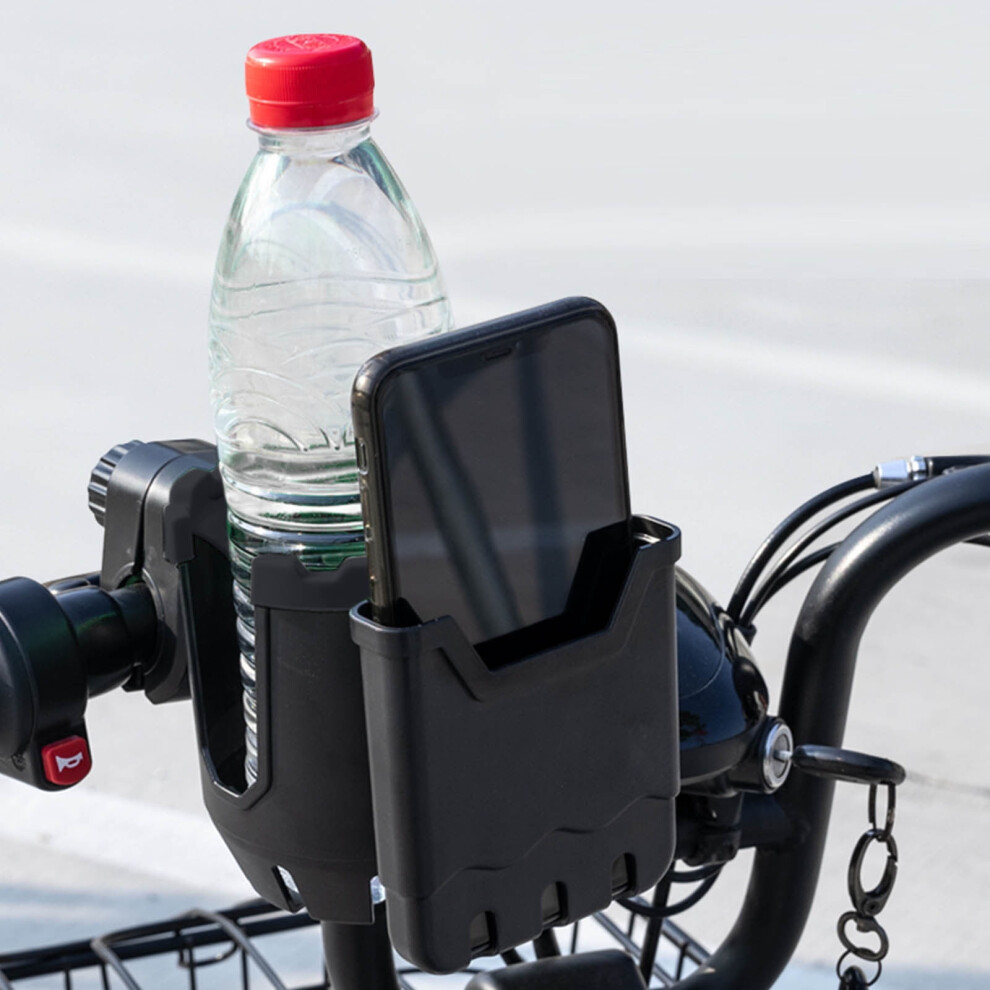 WQJNWEQ-Clearance-Cup-Holder-with-Phone-Holder-Bike-Cup-Holder-2-in-1-Universal-Cup-Phone-Holder-for-Stroller-Bike-Wheelchair-Walker-Scooter