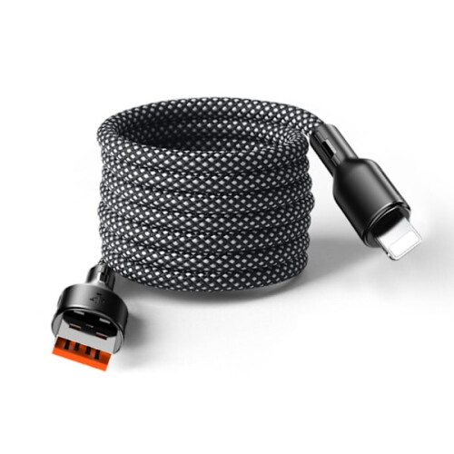 MagnoLoop – Cablu de încărcare magnetic inteligent, negru, mărime universală