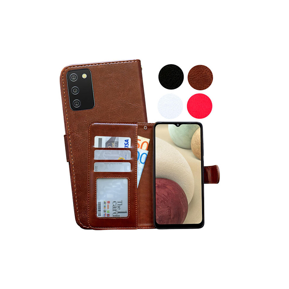Compatible With Samsung Galaxy A02s - Leather Case / Protection Pink 9423501327765