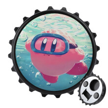 Kirby-Flaschenöffner magnetisch mit Kühlschrankmagneten – Einzigartige Geschenkidee für Campingfans – Cooles Gadget für Outdoor-Aktivitäten,