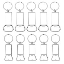10 Rohlinge für Sublimations-Schlüsselanhänger – Sublimations-Schlüsselanhänger-Etui oder Metall-Sublimations-Flaschenöffner für