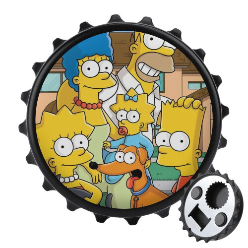 Ανοιχτήρι μπουκαλιών Simpson με μαγνητικό αυτοκόλλητο ψυγείου, μοναδική ιδέα δώρου