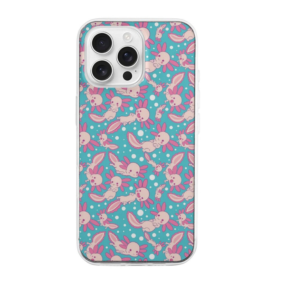 Kawaii Axolotl Tpu Case For Iphone 16 Pro Max Â Ultra Slim Shockproof Anti-Yellowing Scratch-Resistant Wireless Charging Compatible Enhanced Grip 9423501712486