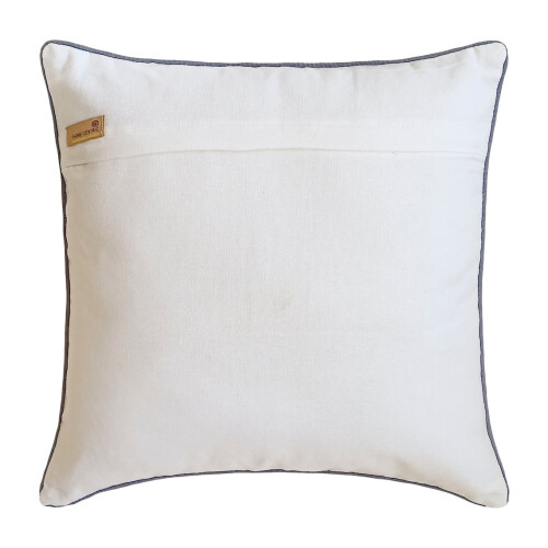 Capas de almofada decorativas HomeCentric, cinza, 35,5 x 35,5 cm, pacote com 2 unidades, capas de almofada acolchoadas em algodão para sofá, estilo 2