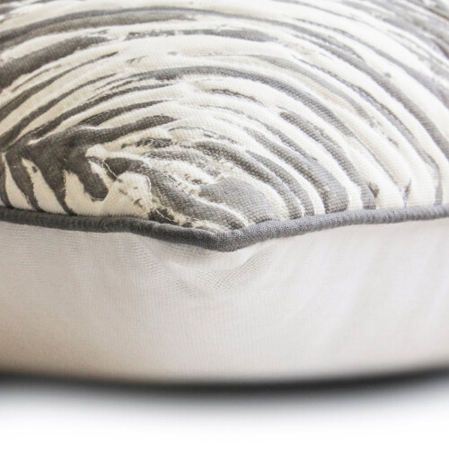Capas de almofada decorativas HomeCentric, cinza, 35,5 x 35,5 cm, pacote com 2 unidades, capas de almofada acolchoadas em algodão para sofá, estilo 1
