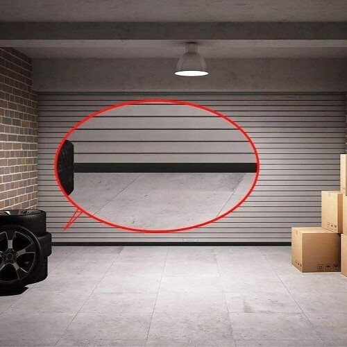 20FT Garage Door U-Bottom Weather Stripping Rubber Seal Strip Replacement T Ends 2