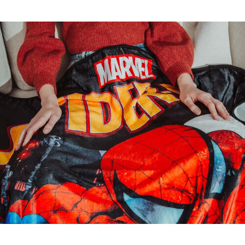 Deka Spiderman na stavbě 40x60 (modrá-2) 1