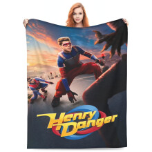 Couverture Henry Danger, polaire flanelle ultra douce et confortable pour garçons, filles et adultes, couverture légère et moelleuse pour canapé,