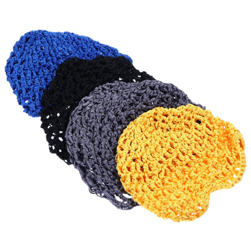 Onaparter4PCS Διχτυωτό Μαλλιά με Καπέλα για Γυναικεία Μόδα για Ύπνο, Πλεκτό Διχτυωτό