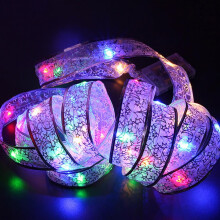 Guirlande lumineuse LED de Noël, 4 m (13 pi), 40 LED, à piles, pour décoration de fête de Noël (colorée)