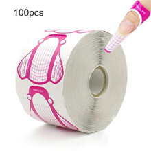 100pcs Nail Forms for Acrylic Nails with Length Guides for Professional Extension Shaping