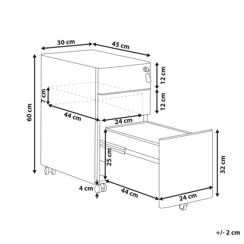 Beliani Storage Unit BOLSENA Metal Black 1