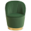 Beliani Armchair ALBY Velvet Dark Green 2