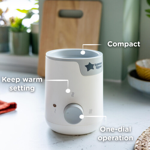 Tommee Tippee Tommee Tippee Easiwarm Bottle Warmer, White, Warms 2