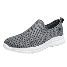Men's Running Shoes Lightweight Breathable Mesh NonSlip Outdoor Sneakers Dark Gray 7.5